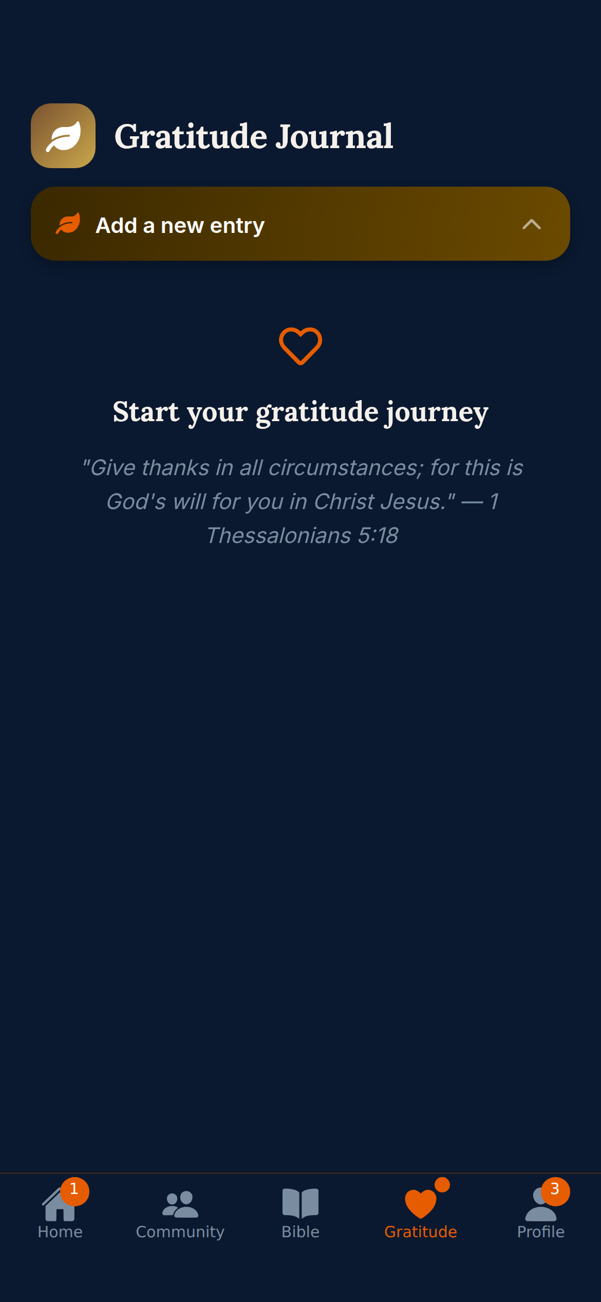 Gratitude Journal — count your blessings